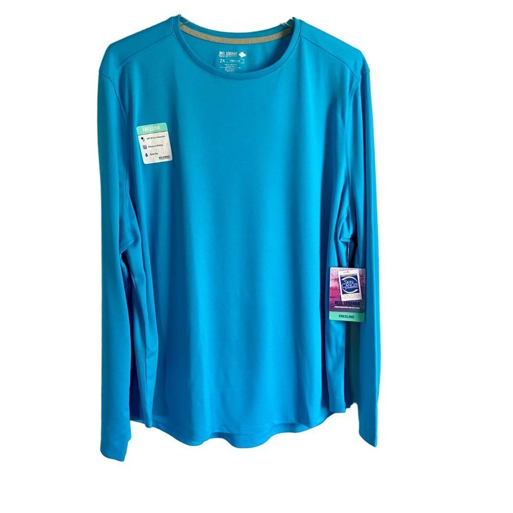 Reel Legends Freeline Long Sleeve Quick Dry Men's Shirt UPF 30 Men's 2X NEW NWT